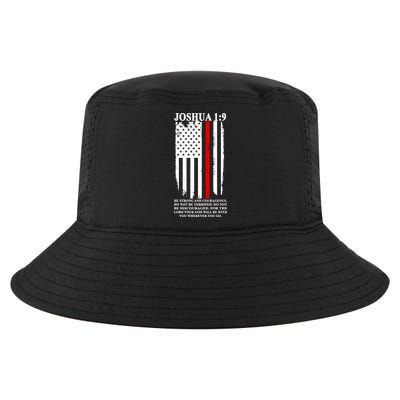 Christian Red Thin Line Cool Comfort Performance Bucket Hat