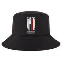Christian Red Thin Line Cool Comfort Performance Bucket Hat
