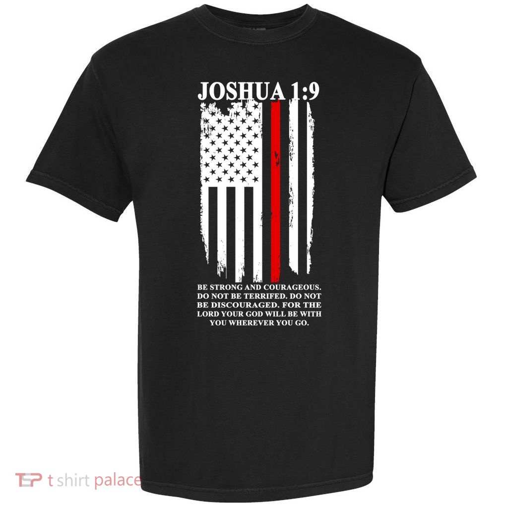 Christian Red Thin Line Garment-Dyed Heavyweight T-Shirt