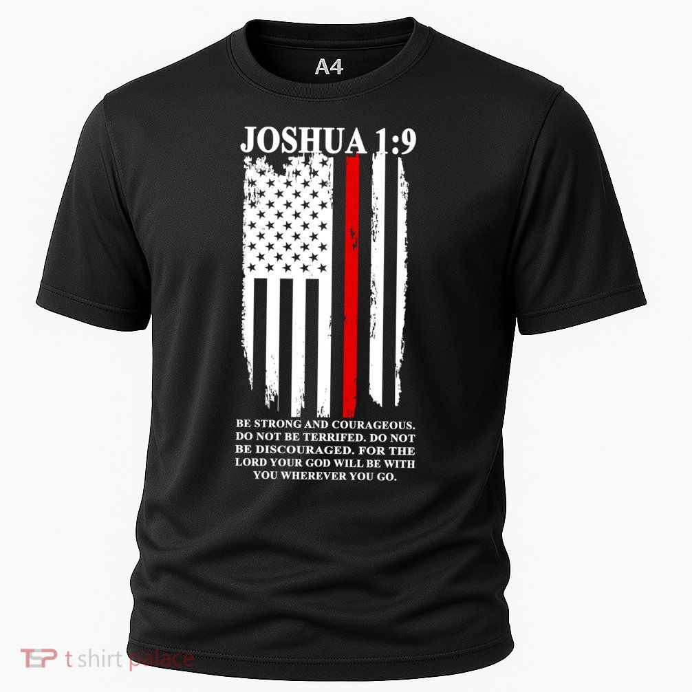 Christian Red Thin Line Cooling Performance Crew T-Shirt