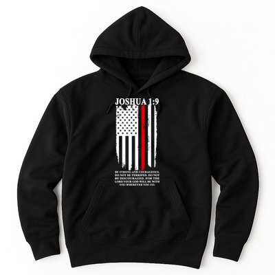 Christian Red Thin Line Hoodie