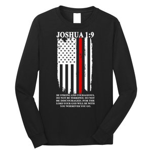 Christian Red Thin Line Long Sleeve Shirt