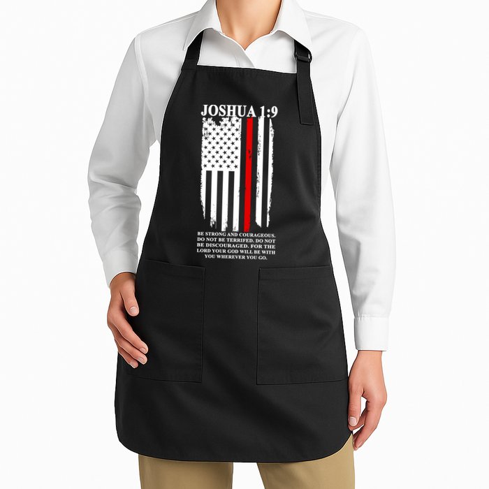 Christian Red Thin Line Apron