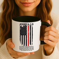 Christian Red Thin Line Mug