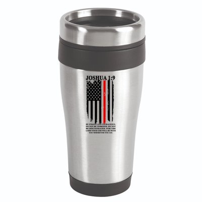 Christian Red Thin Line 16oz Travel Tumbler