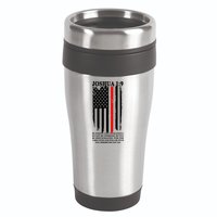 Christian Red Thin Line 16oz Travel Tumbler