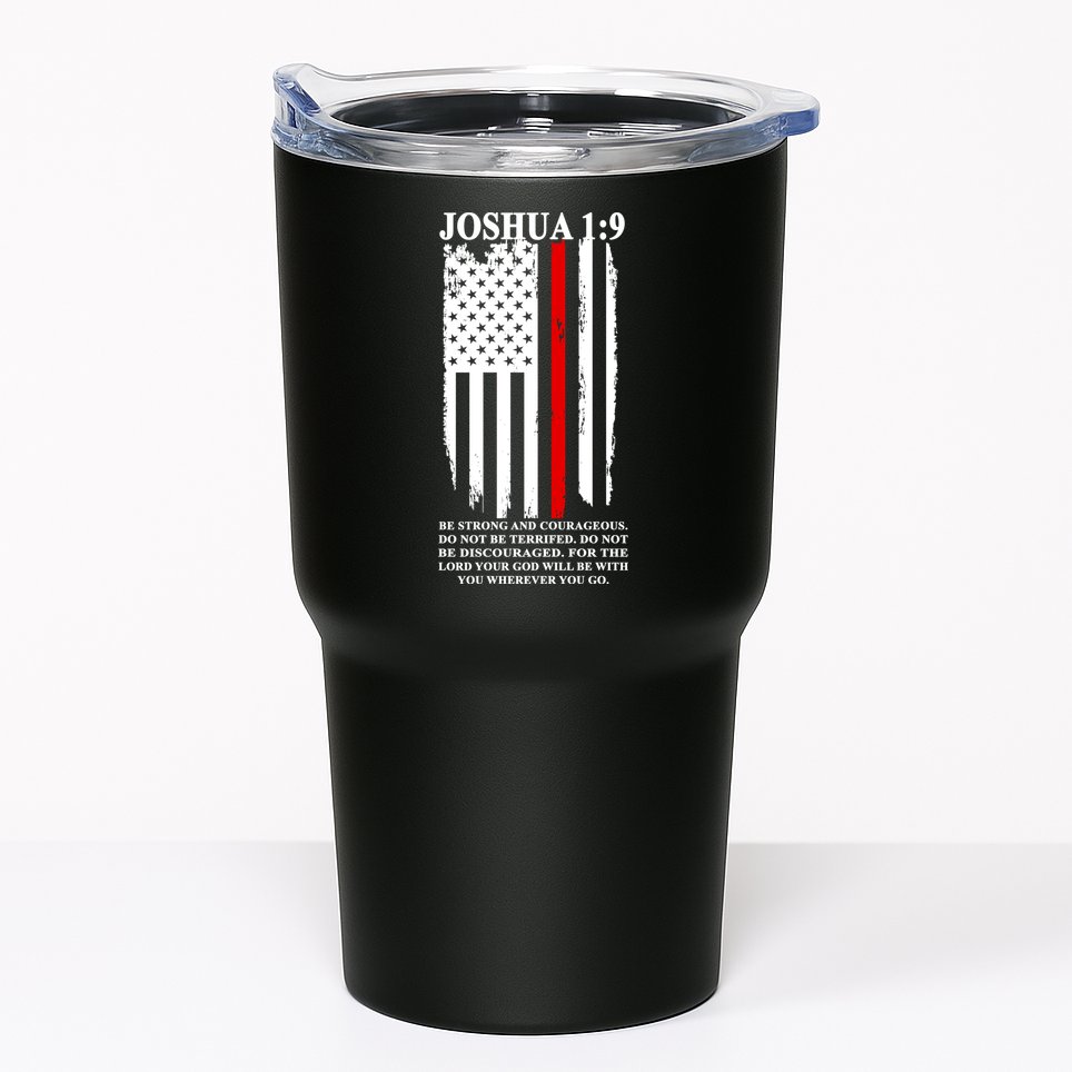 Christian Red Thin Line Tumbler