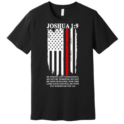 Christian Red Thin Line Premium T-Shirt