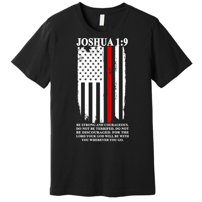 Christian Red Thin Line Premium T-Shirt