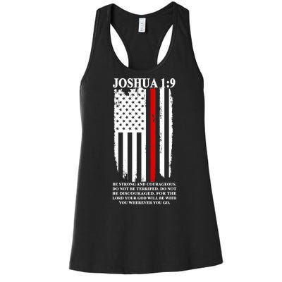 Christian Red Thin Line Women's Racerback Tank