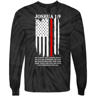 Christian Red Thin Line Tie-Dye Long Sleeve Shirt