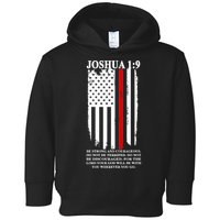 Christian Red Thin Line Toddler Hoodie