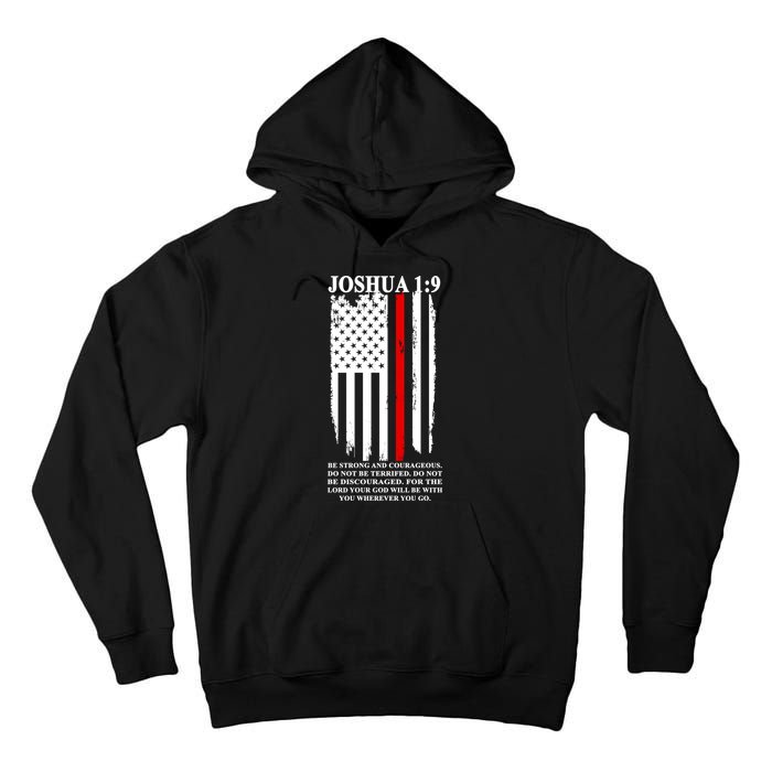 Christian Red Thin Line Tall Hoodie
