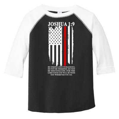 Christian Red Thin Line Toddler Fine Jersey T-Shirt