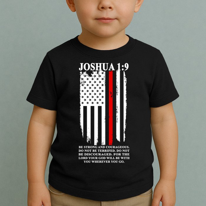 Christian Red Thin Line Toddler T-Shirt