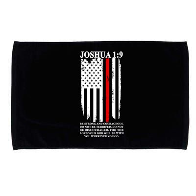 Christian Red Thin Line Microfiber Hand Towel