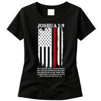 Christian Red Thin Line Womens T-Shirt