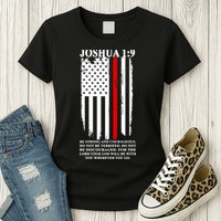 Christian Red Thin Line Womens T-Shirt