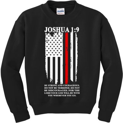 Christian Red Thin Line Kids Sweatshirt