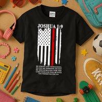 Christian Red Thin Line Kids T-Shirt