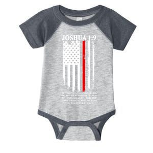 Christian Red Thin Line Infant Baby Jersey Bodysuit