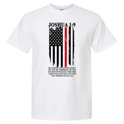 Christian Red Thin Line Garment-Dyed Heavyweight T-Shirt