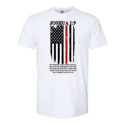 Christian Red Thin Line Softstyle CVC T-Shirt