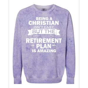 Christian Retirement Plan Colorblast Crewneck Sweatshirt