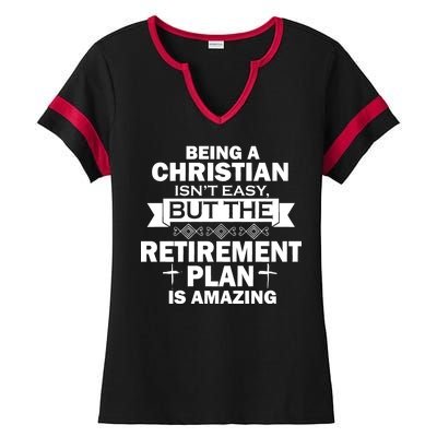 Christian Retirement Plan Ladies Halftime Notch Neck Tee