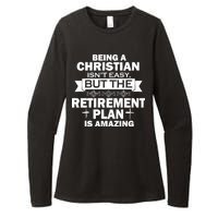 Christian Retirement Plan Womens CVC Long Sleeve Shirt