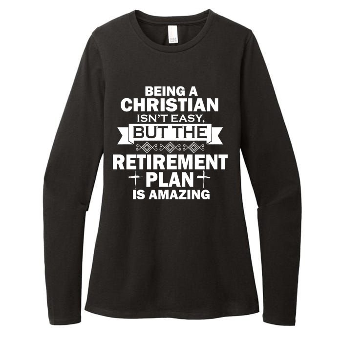 Christian Retirement Plan Womens CVC Long Sleeve Shirt