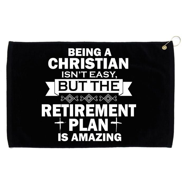 Christian Retirement Plan Grommeted Golf Towel