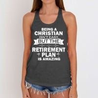 Christian Retirement Plan Women's Knotted Racerback Tank