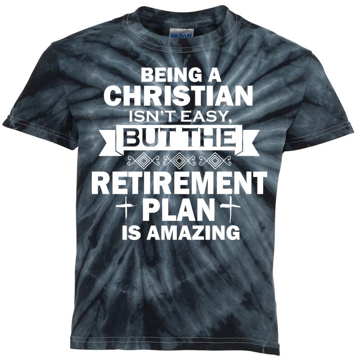 Christian Retirement Plan Kids Tie-Dye T-Shirt