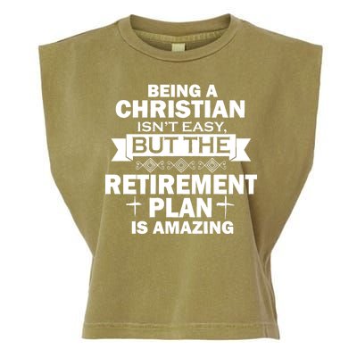 Christian Retirement Plan Garment-Dyed Women's Muscle Tee