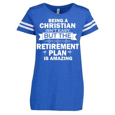 Christian Retirement Plan Enza Ladies Jersey Football T-Shirt