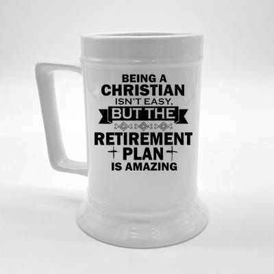 Christian Retirement Plan Beer Stein