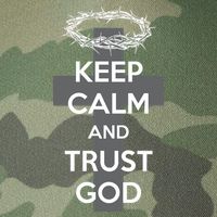 Christian Slogan: Keep Calm and Trust God  Legacy Tie Dye Trucker Hat