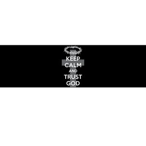 Christian Slogan: Keep Calm and Trust God  Bumper Sticker