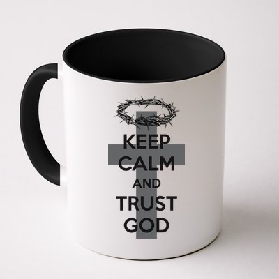 Christian Slogan: Keep Calm and Trust God  Mug