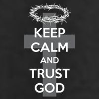 Christian Slogan: Keep Calm and Trust God  Beanie