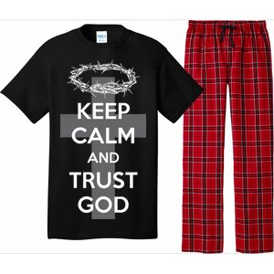 Christian Slogan: Keep Calm and Trust God  Pajama Set