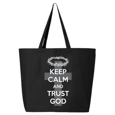 Christian Slogan: Keep Calm and Trust God  25L Jumbo Tote