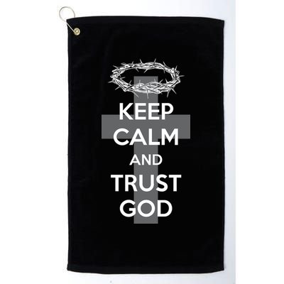 Christian Slogan: Keep Calm and Trust God  Golf Towel