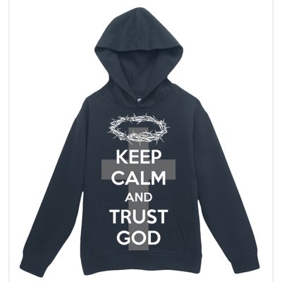 Christian Slogan: Keep Calm and Trust God  Urban Pullover Hoodie