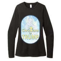 Christians For Trump Womens CVC Long Sleeve Shirt