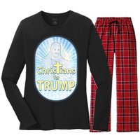 Christians For Trump Women's Long Sleeve Flannel Pajama Set 