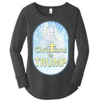 Christians For Trump Women's Perfect Tri Tunic Long Sleeve Shirt