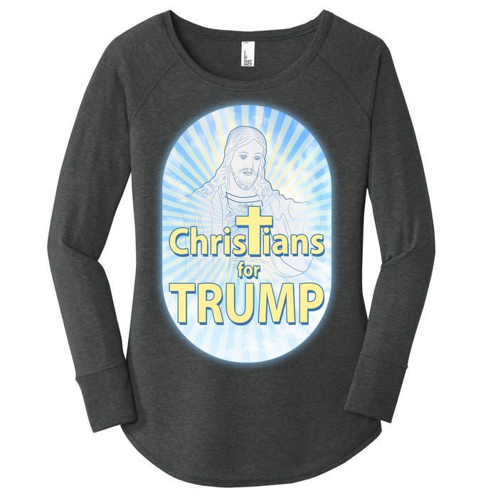 Christians For Trump Women's Perfect Tri Tunic Long Sleeve Shirt