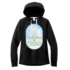 Christians For Trump Women's Fleece Hoodie